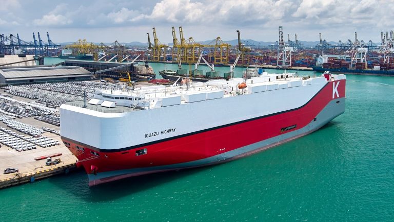 K Line RORO vessel at Laem Chabang port (IGUAZU HIGHWAY)