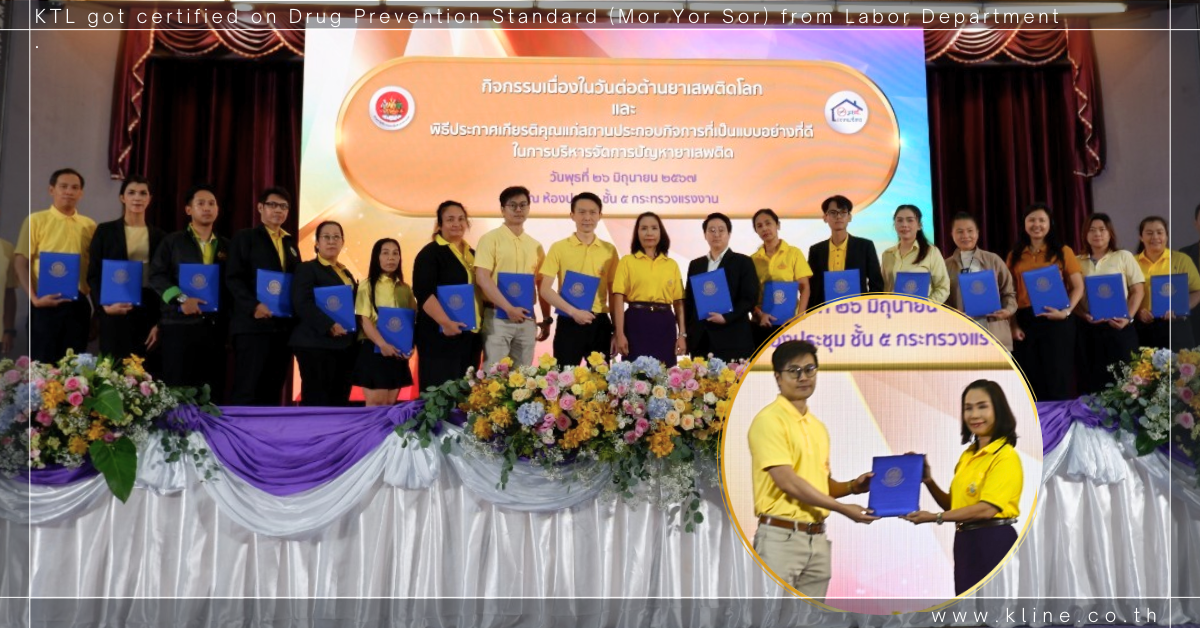 K line thailand receive Drug preventive certificate