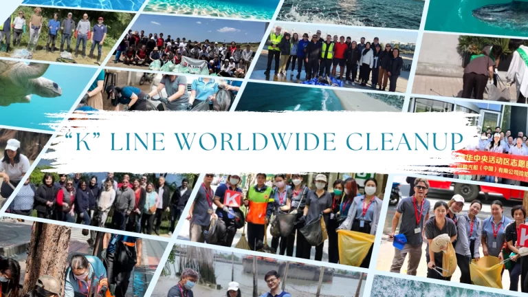 "K" Line Worldwide Cleanup Activities conforming with World Oceans Day
